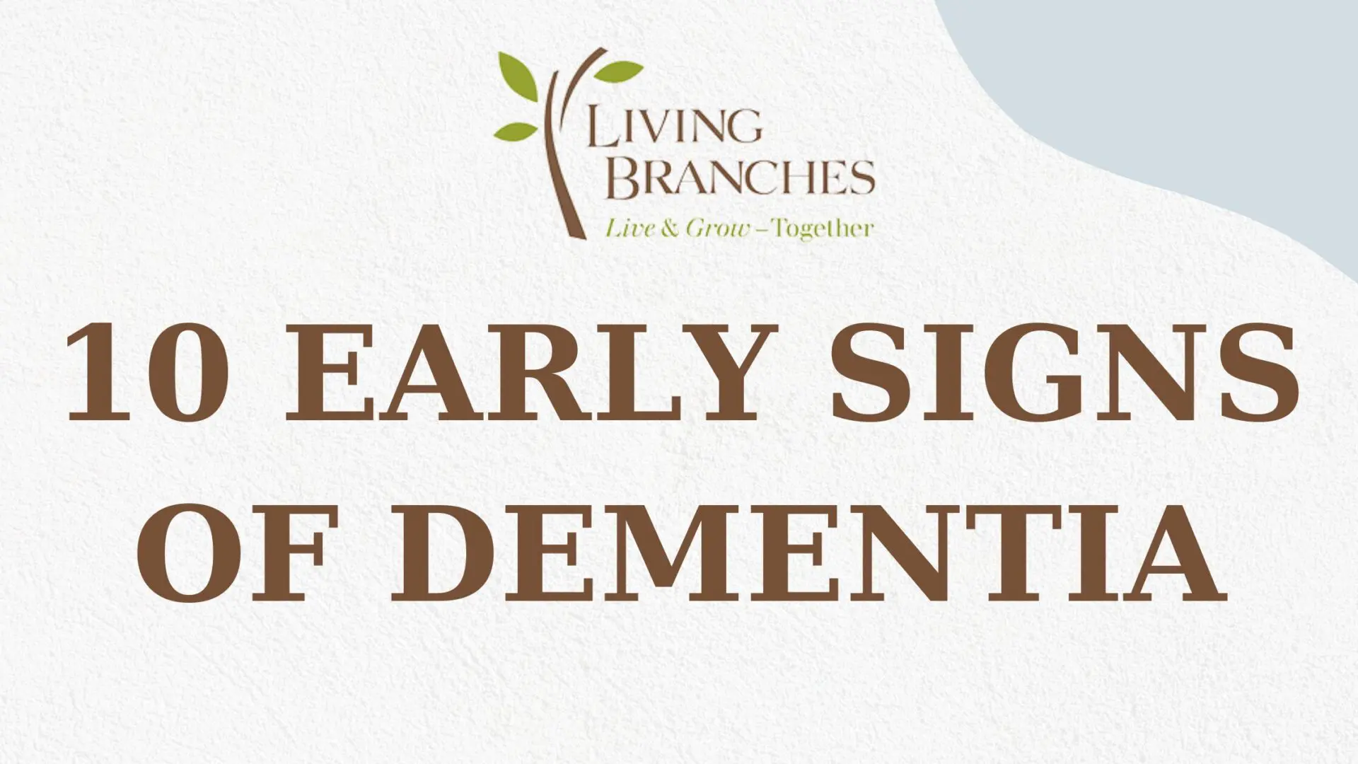 Early Signs Of Dementia