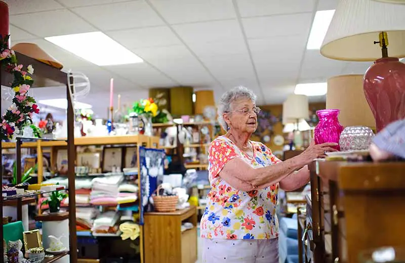 Gifts and Treasures stocks grocery and thrift items at Dock Woods’ senior residential living community