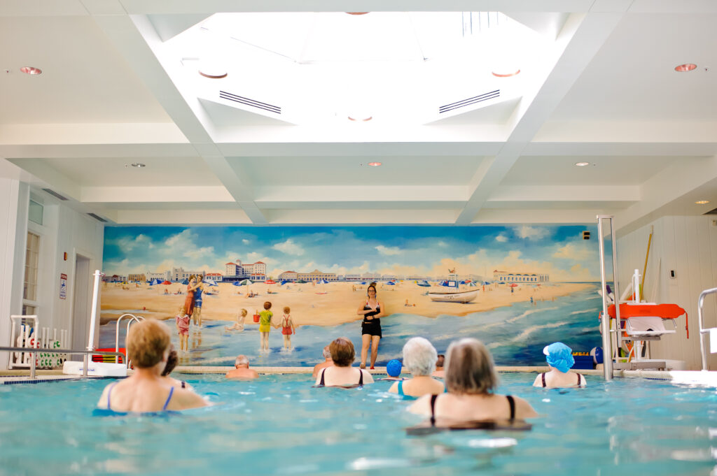 Aquatics classes are offered to all members of Living Branches’ senior living communities