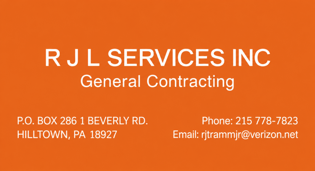 R J L Services Business Card NEW