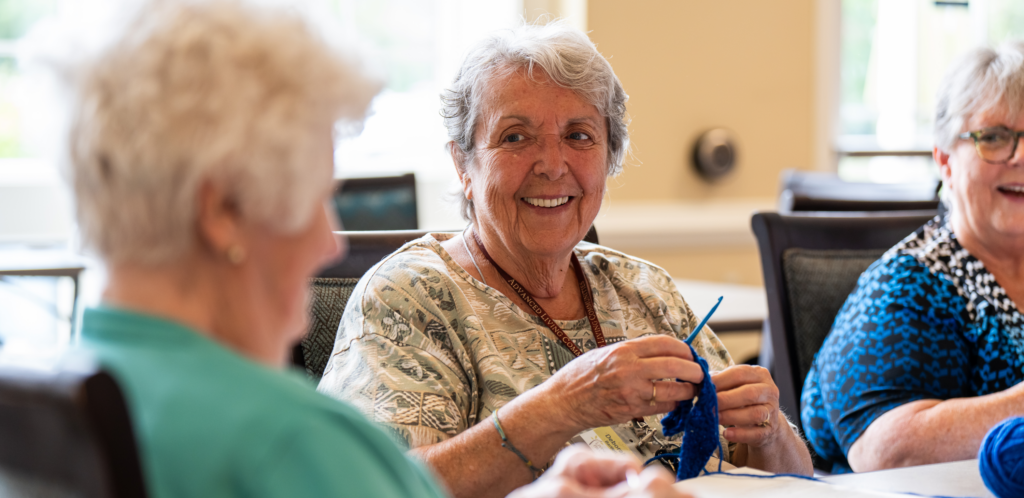 Older adults enjoying their time at Living Branches